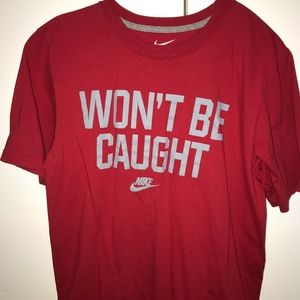 Red Nike T shirt